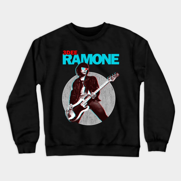 3Dee Ramone Crewneck Sweatshirt by StayTruePonyboy